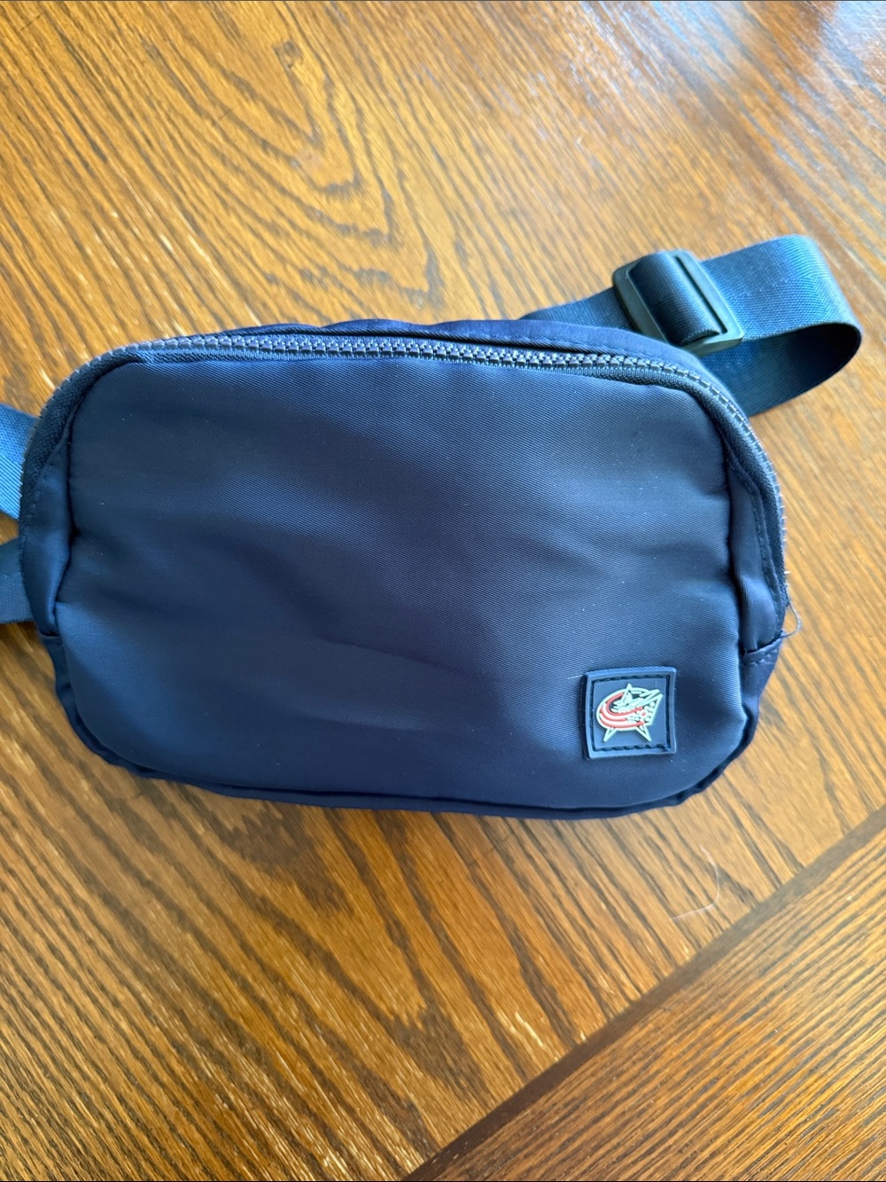 Columbus Blue Jackets Navy Nylon Crossbody Waist Bag